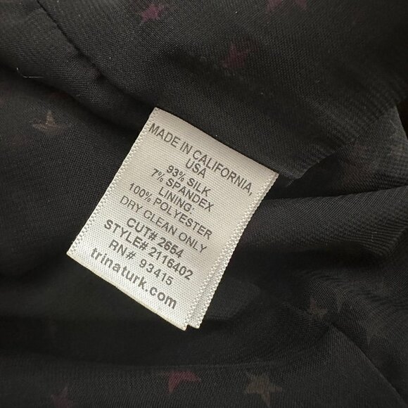 Trina Turk silk star print blouse - Picture 4 of 6